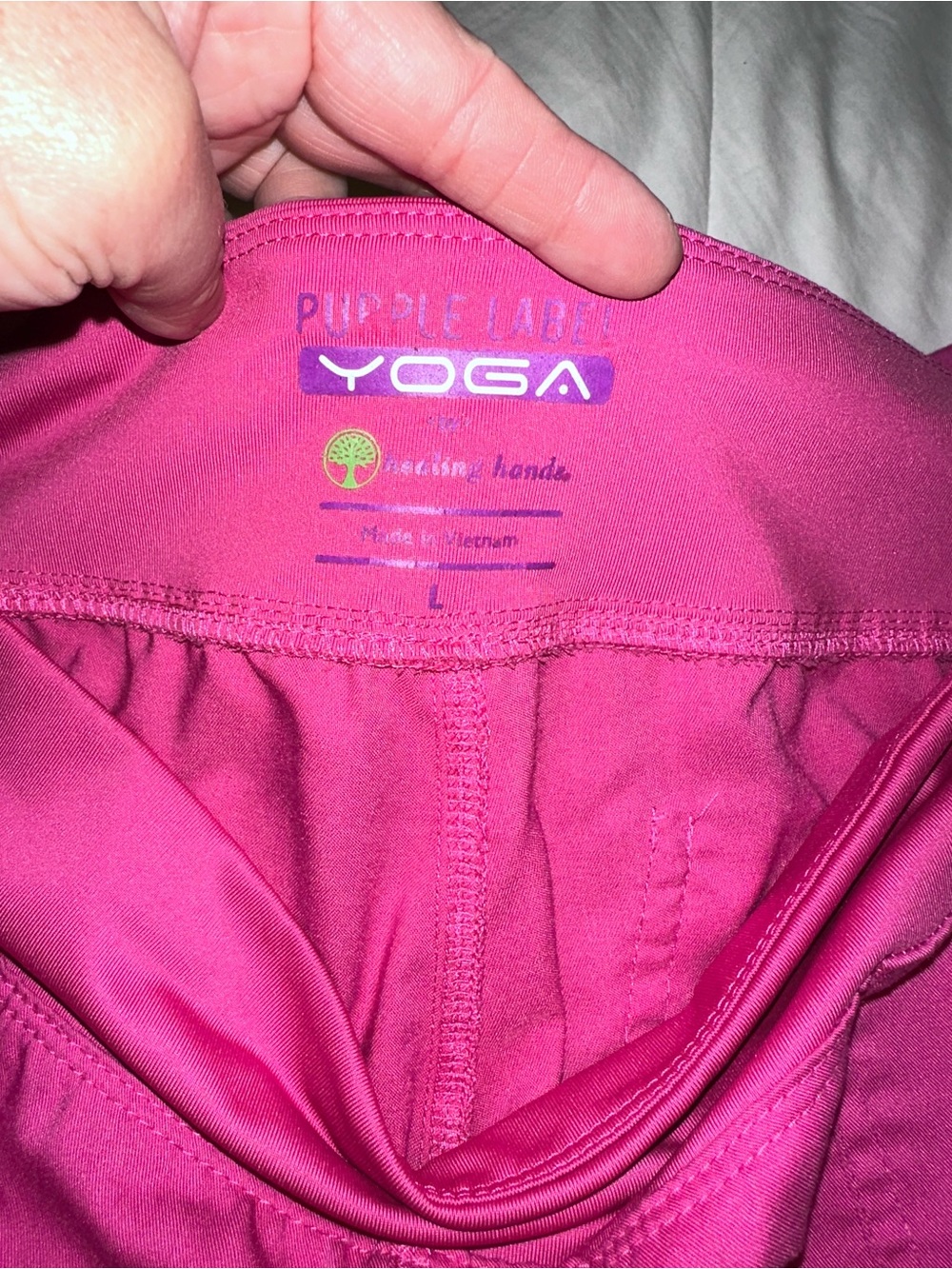 Purple Label Yoga Leggings in Bright Fuchsia